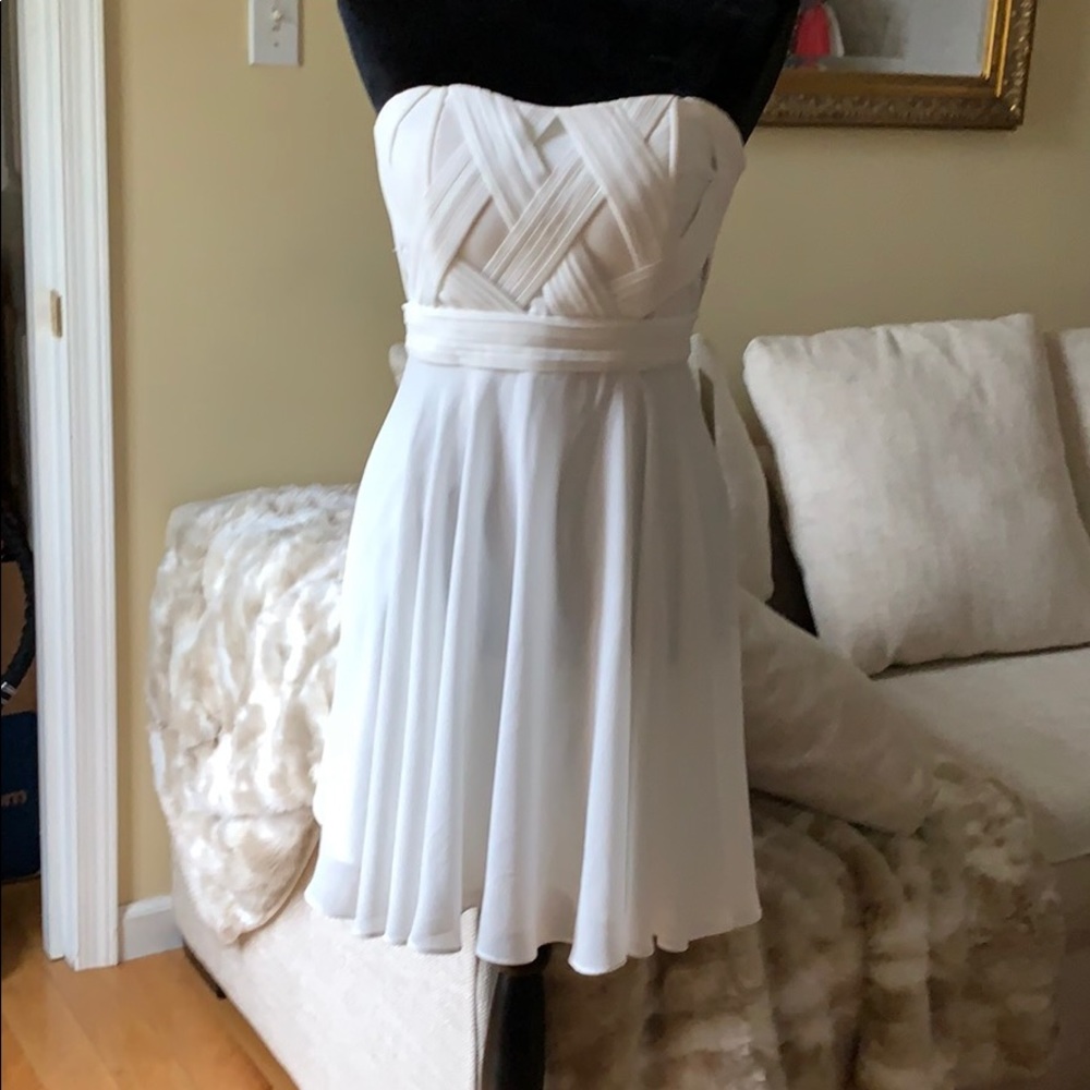 NEW with tags- White Chiffon Dress